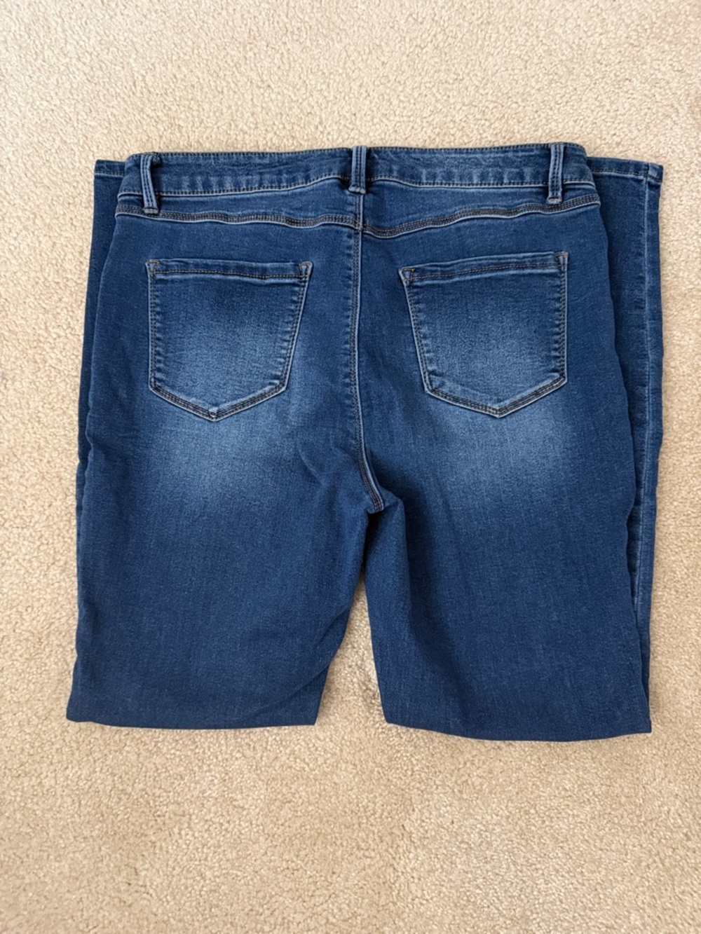 d. jeans Dark Blue Stretch Jeggings with Back Pockets